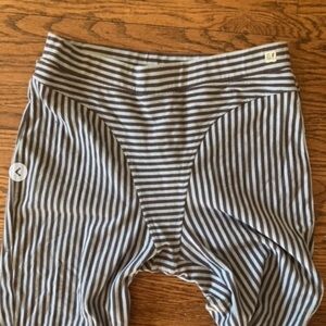 Fashion brand company thong striped leggings worn twice amazing condition